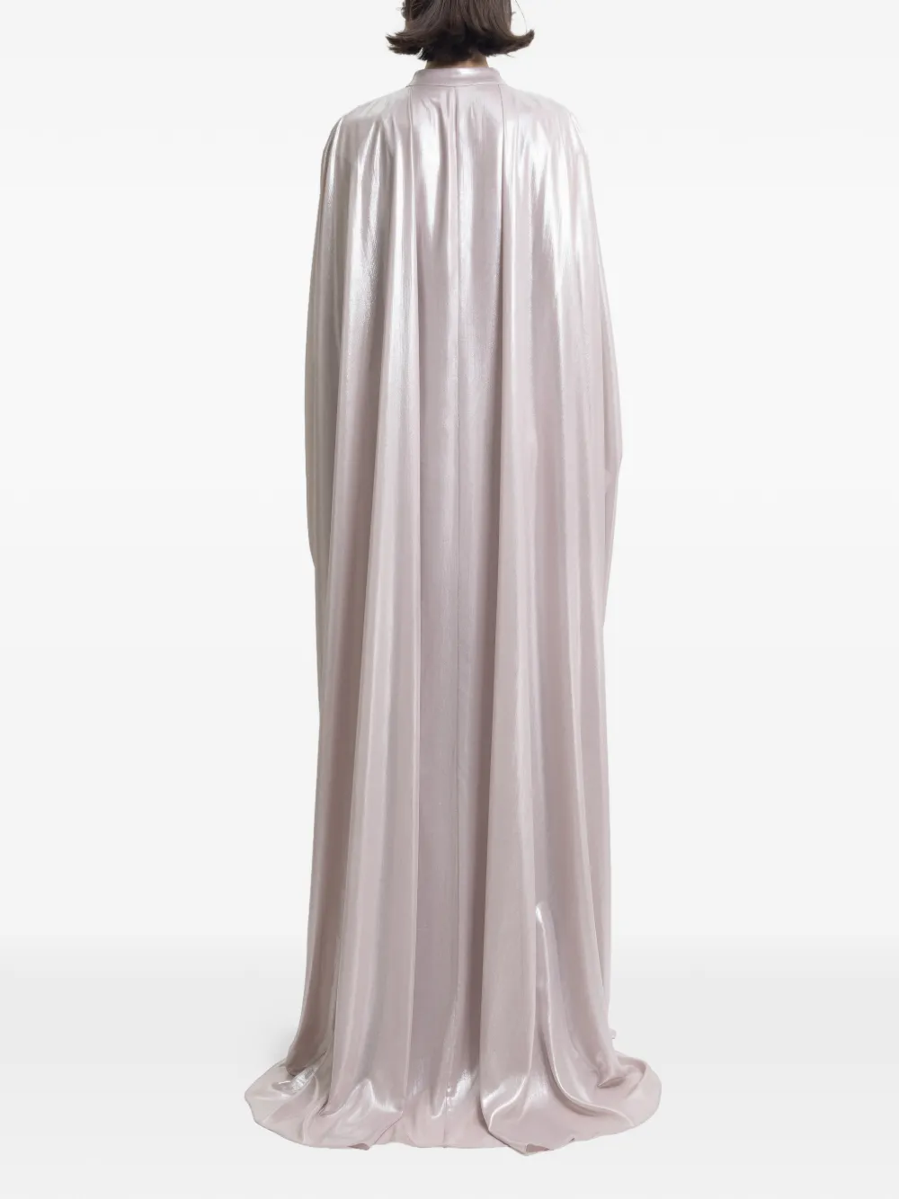 Gemy Maalouf Gedrapeerde ruimvallende maxi-tuniek Beige