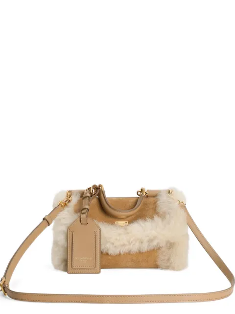 Dolce & Gabbana My Sicily shearling tote bag