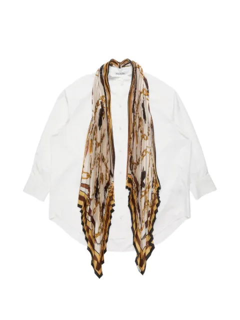 Acne Studios scarf mini shirt dress