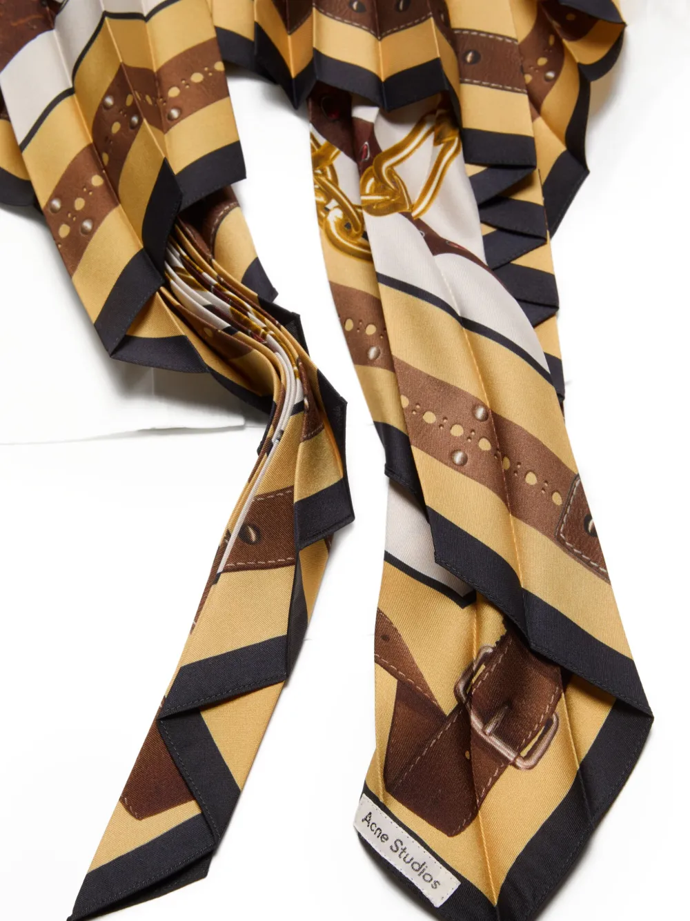 Acne Studios Mini-blousejurk met sjaal Wit