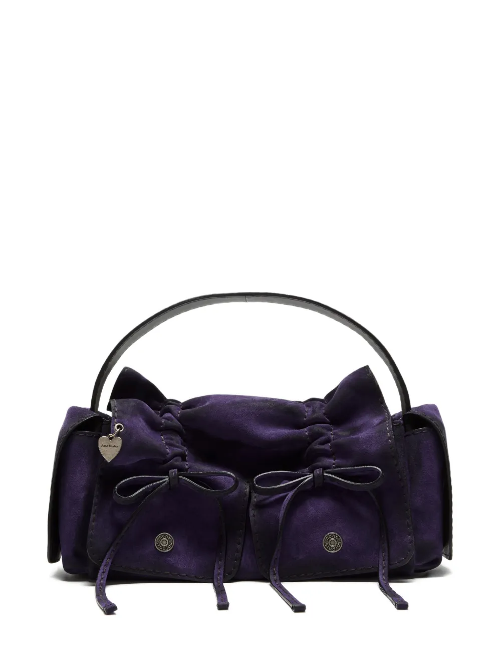Acne Studios Multipocket heart-charm shoulder bag - Viola