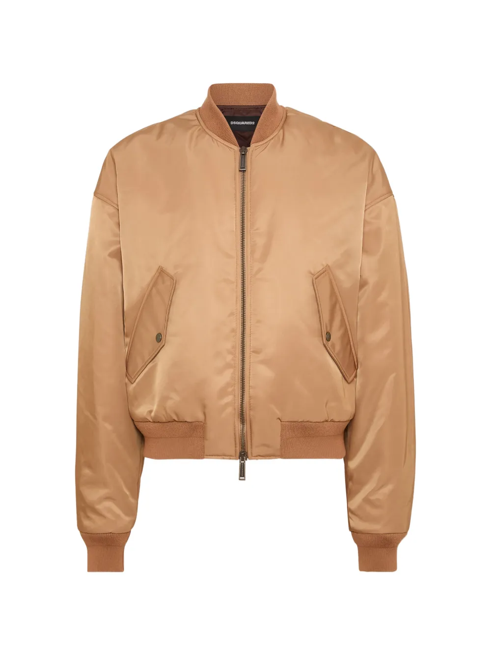 DSQUARED2 long-sleeve furry bomber jacket - Toni neutri