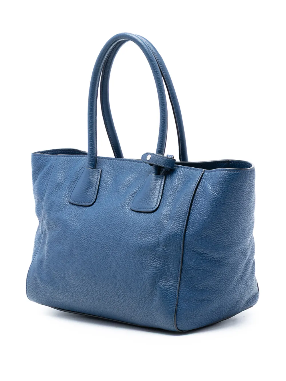 2000-2025 Vitello Daino Front Pocket Open Convertible Tote Satchel