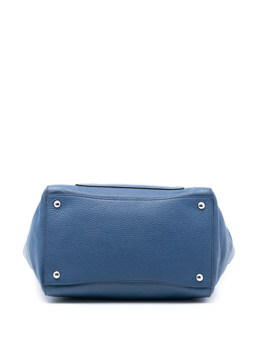 2000-2025 Vitello Daino Front Pocket Open Convertible Tote Satchel