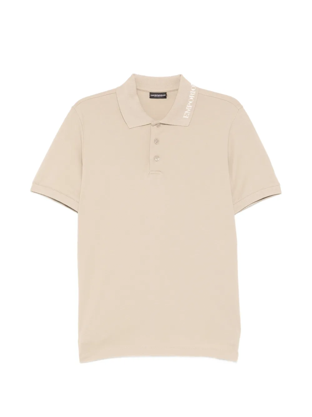 Emporio Armani logo polo shirt - Nude