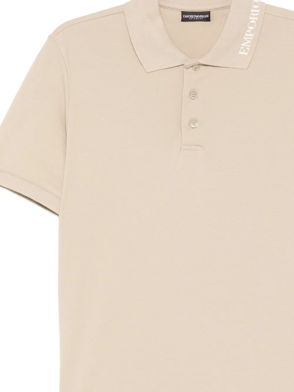 Emporio Armani Poloshirt met logo Beige
