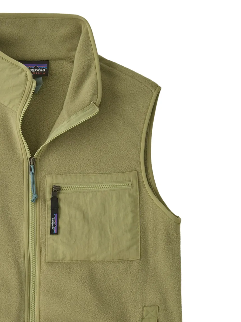 Patagonia Synchilla gilet met ritszak Groen