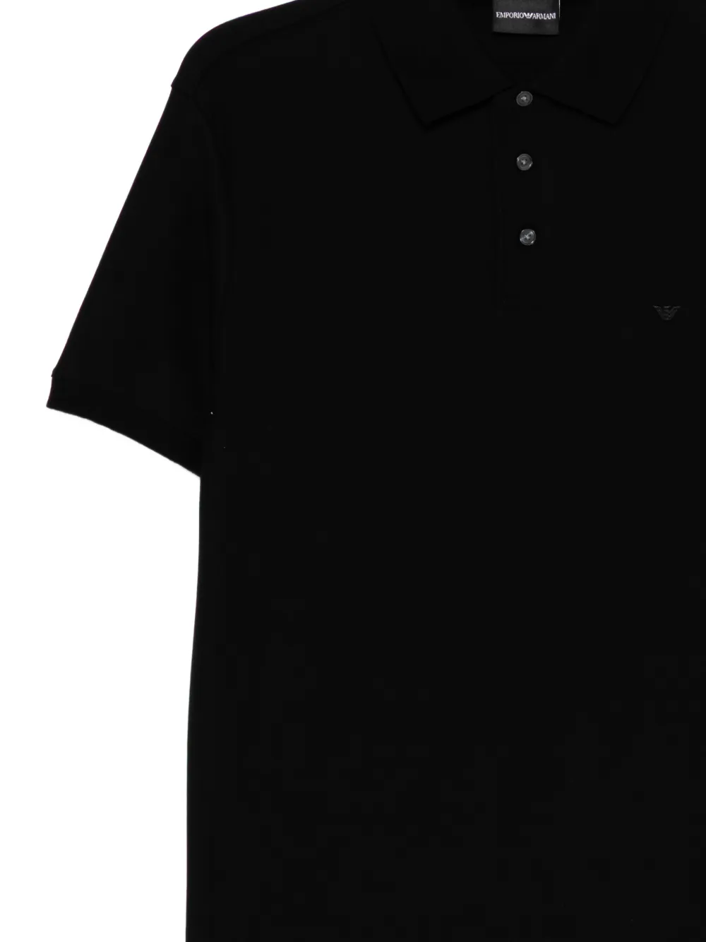 Emporio Armani Poloshirt met geborduurd logo Zwart