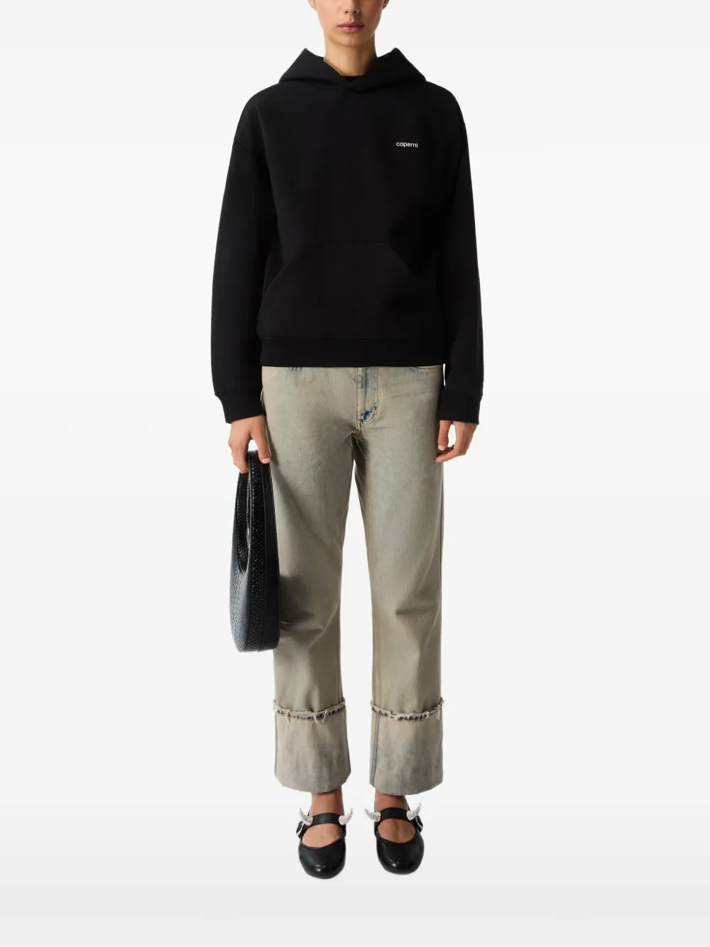 Coperni logo-print hoodie - Nero