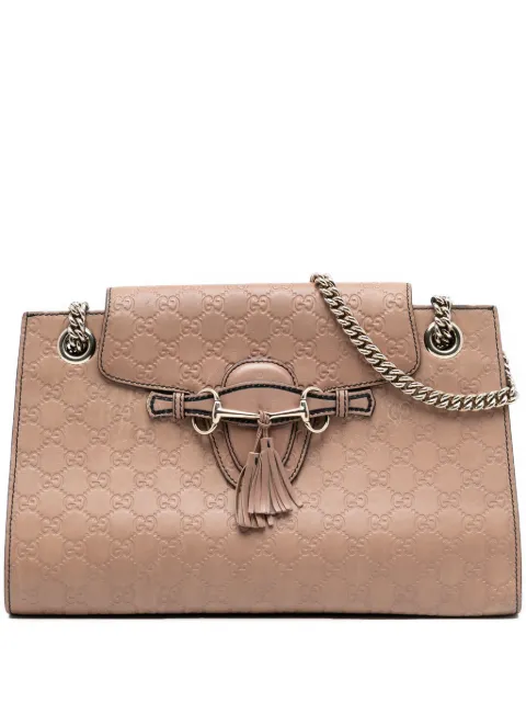 Gucci Pre-Owned 2016-2025 Large Guccissima Emily shoulder bag