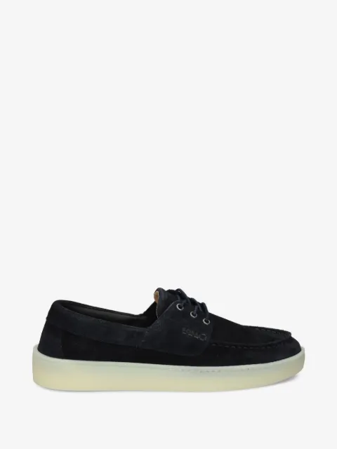 BOSS mocasines de gamuza con suela ligeramente traslúcida