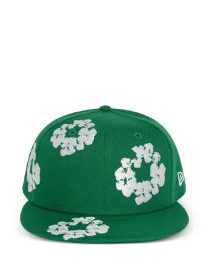 Denim Tears x Hardies NYC floral-print Beanie Hat | Black | FARFETCH