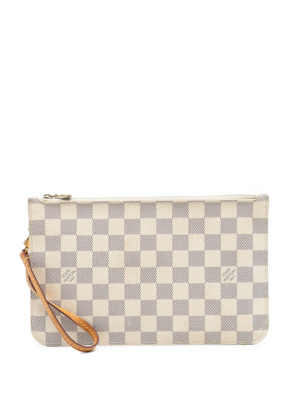 Louis Vuitton Pre-Owned 2014 Damier Azur Neverfull MM pouch - Bianco