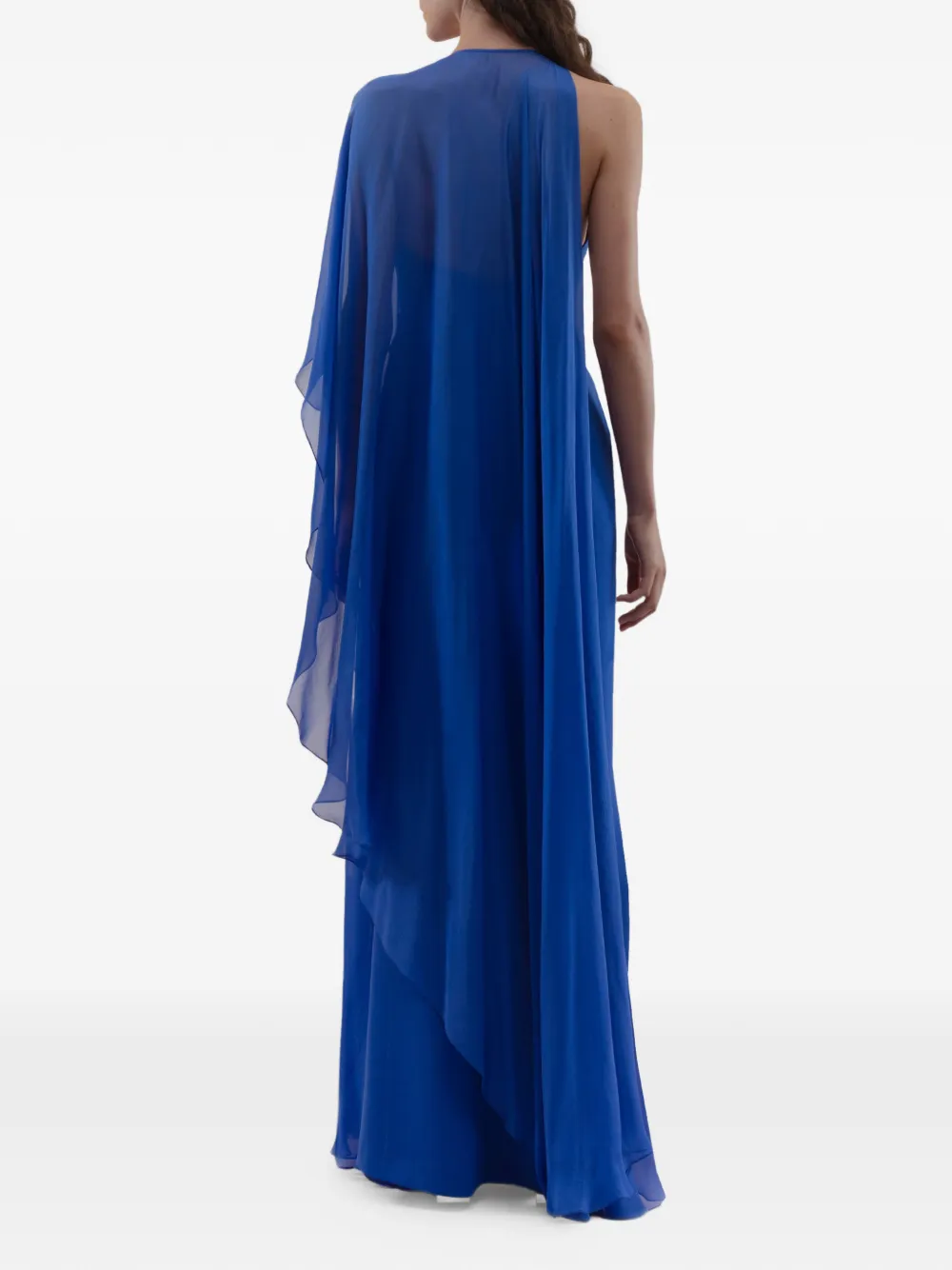 Gemy Maalouf Slim-fit maxi-jurk Blauw