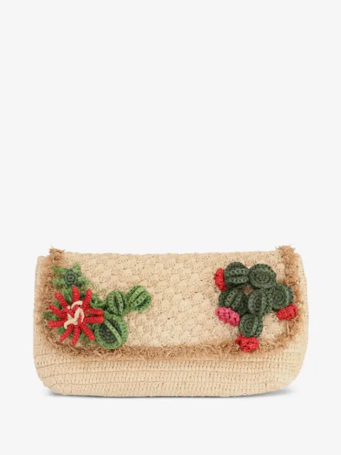 Anya Hindmarch floral clutch bag