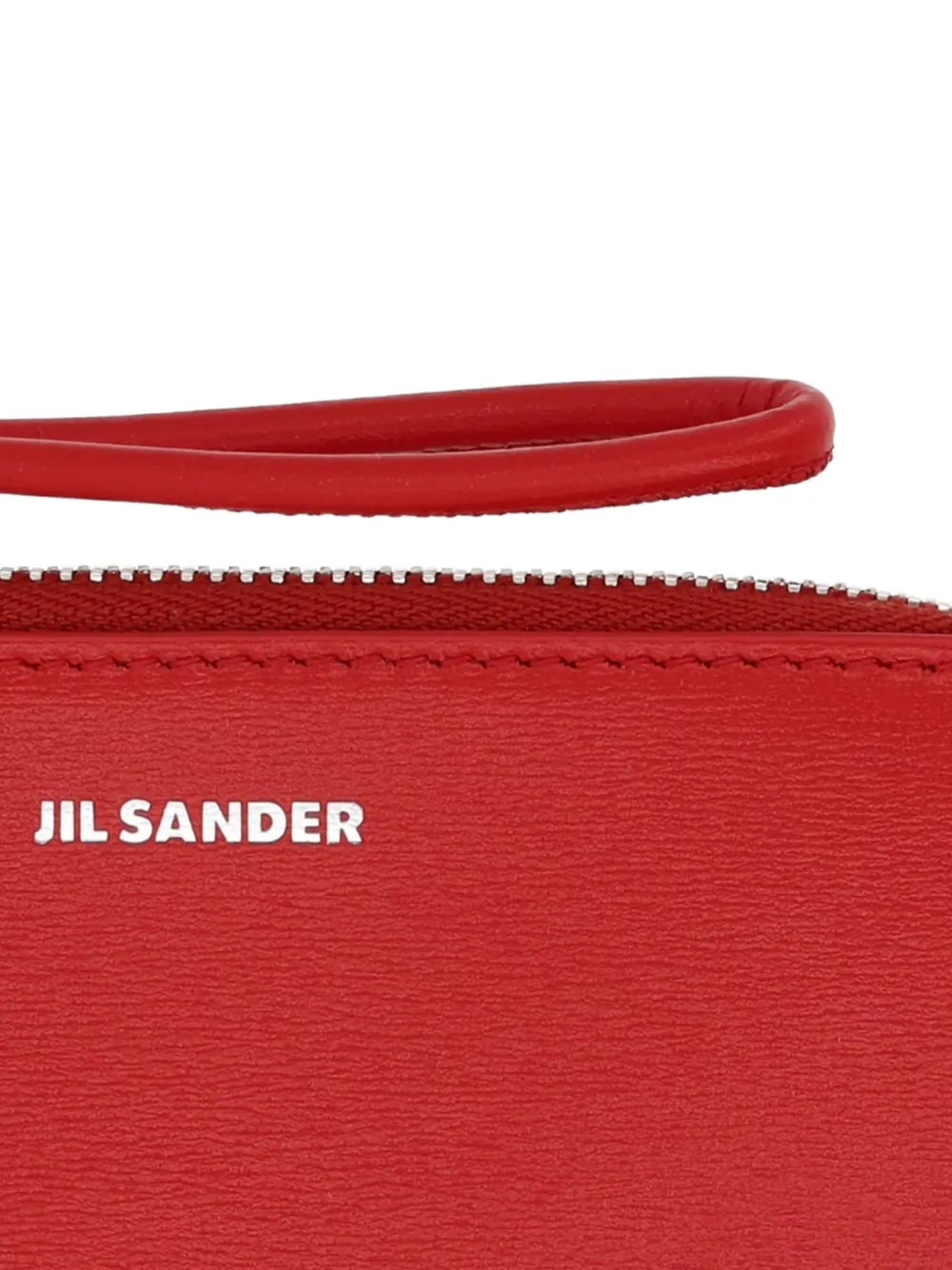  Jil Sander Zip Wallet - Red 