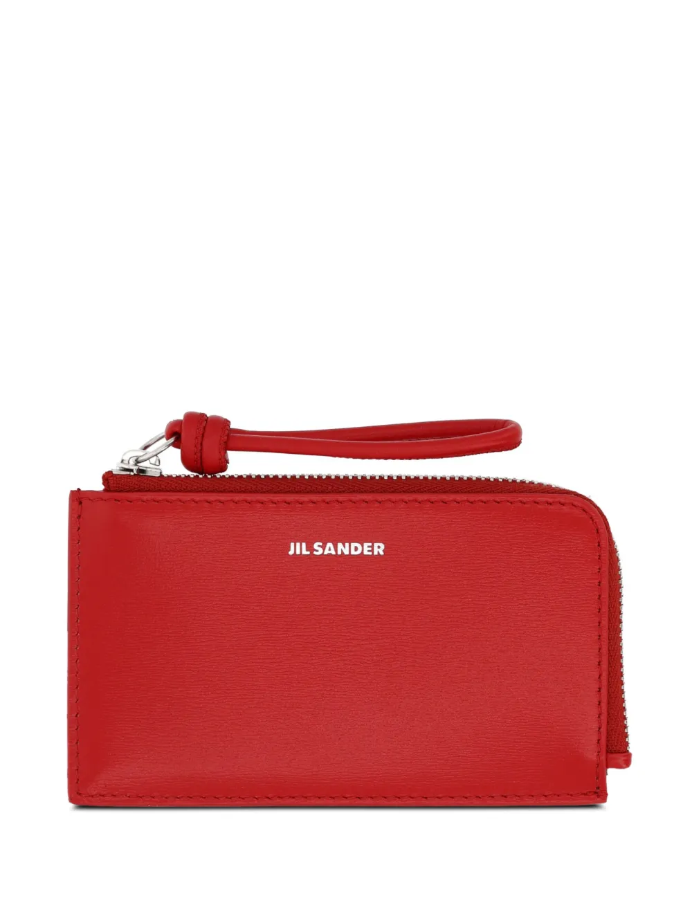 Jil Sander zip wallet - Rosso