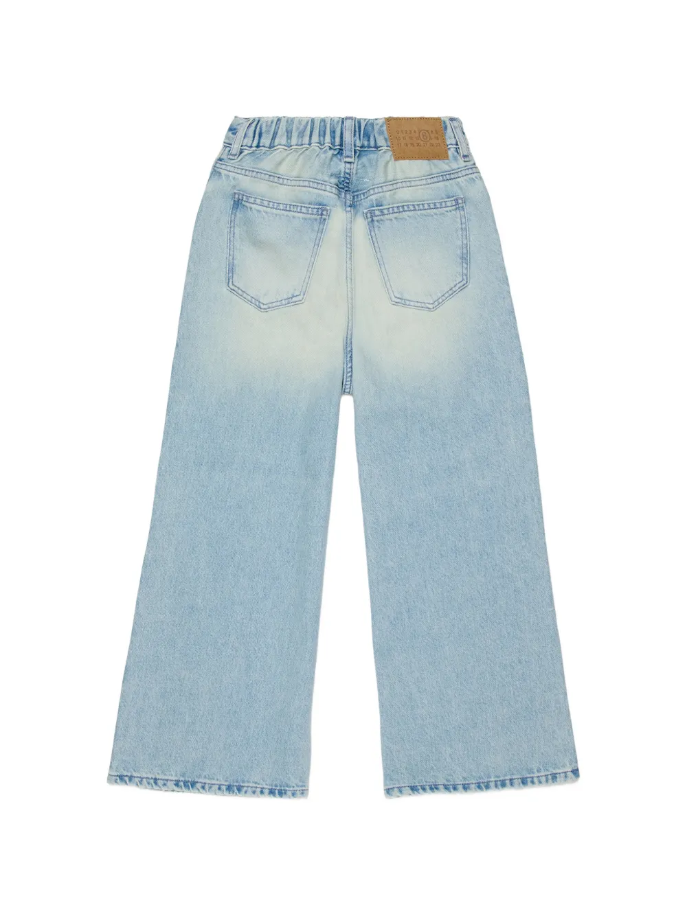 MM6 Maison Margiela Kids Jeans met trekkoord Blauw