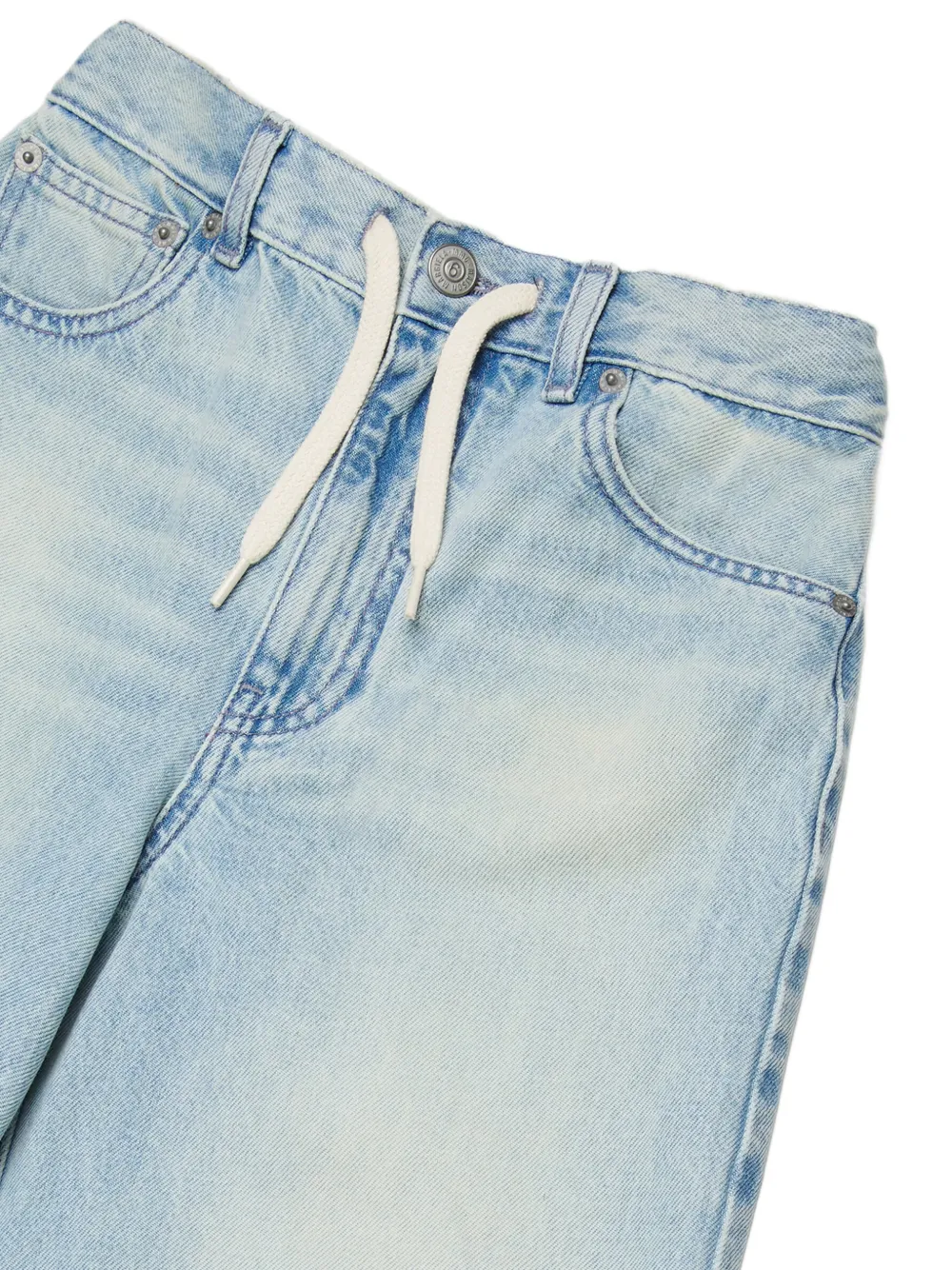MM6 Maison Margiela Kids Jeans met trekkoord Blauw