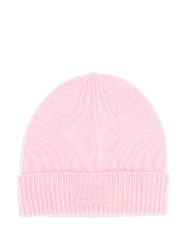 Guest In Residence Ribbed Beanie Hat in Pink