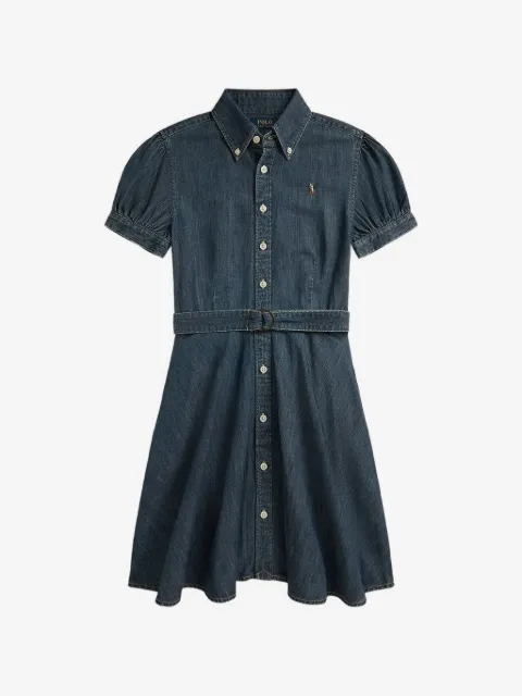 POLO RALPH LAUREN KIDS فستان بحزام