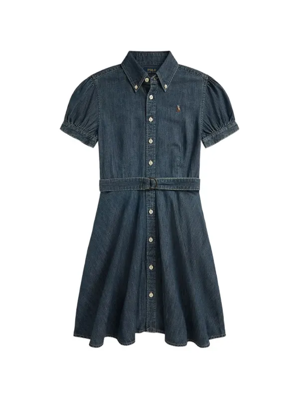 POLO RALPH LAUREN KIDS ベルテッド ワンピース | ブルー | FARFETCH JP