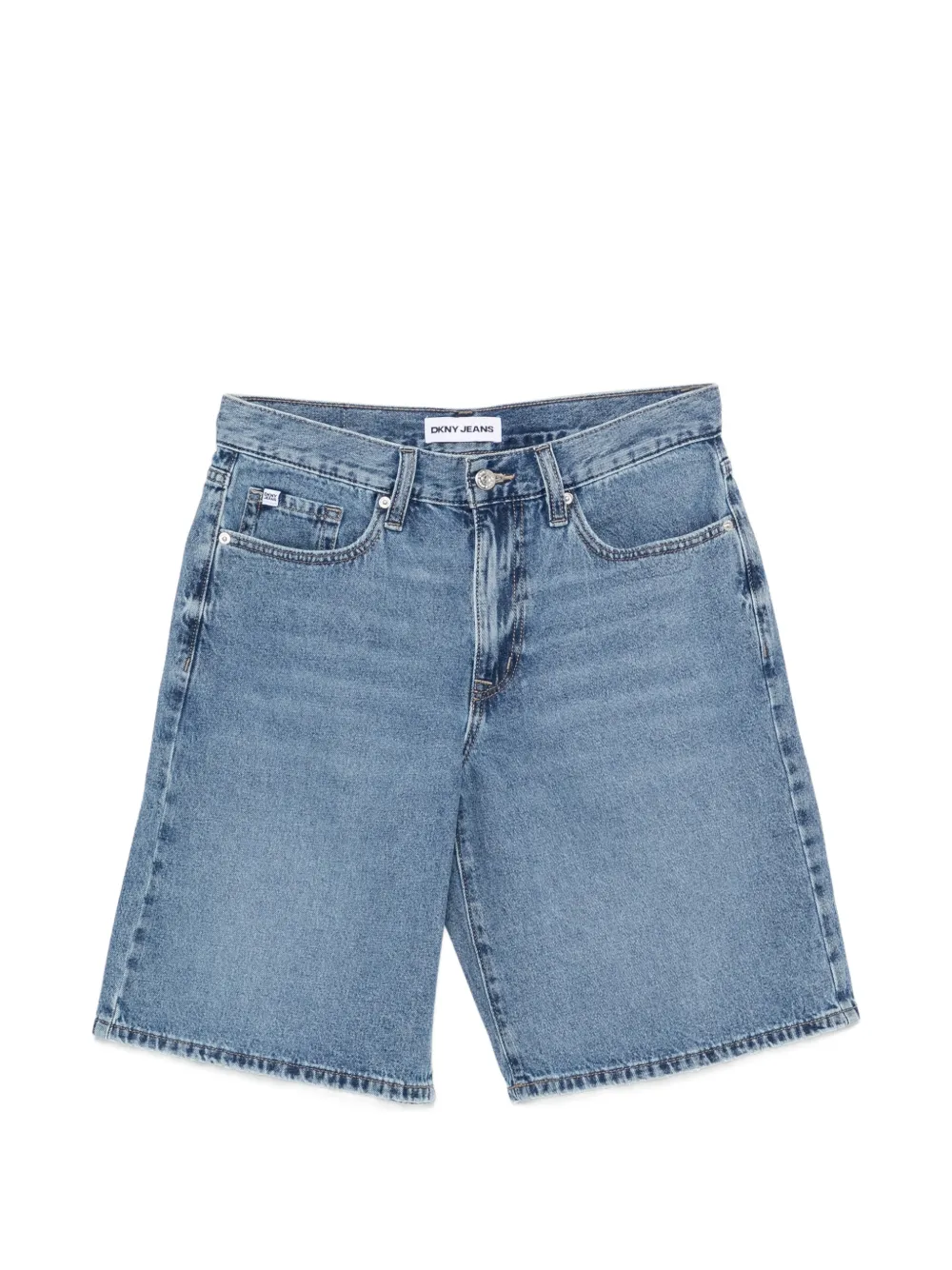 DKNY logo-patch shorts - Blu