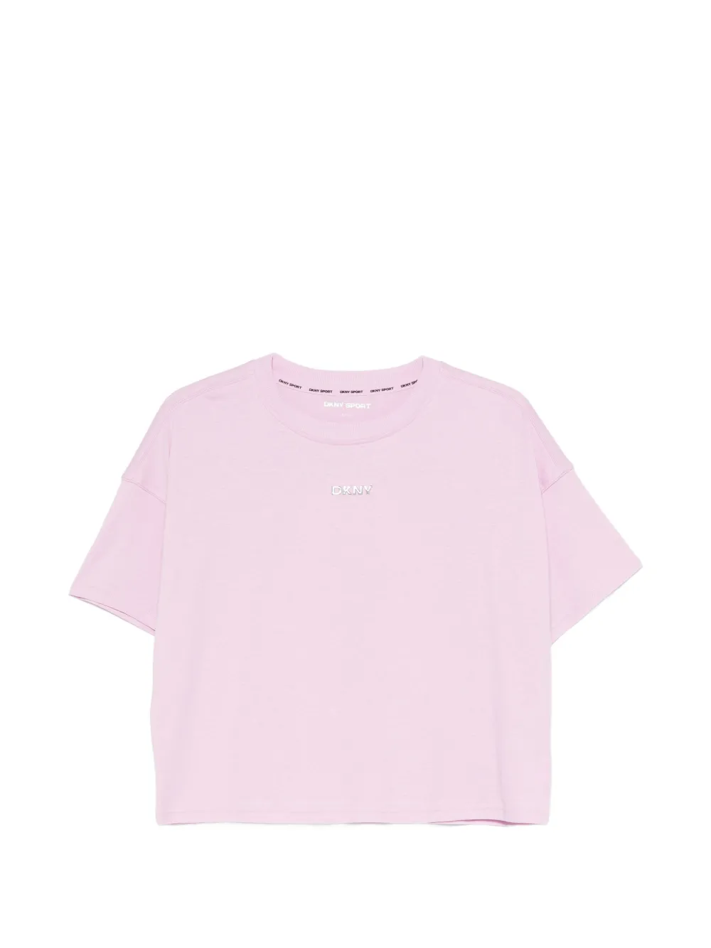 DKNY logo-plaque T-shirt - Rosa