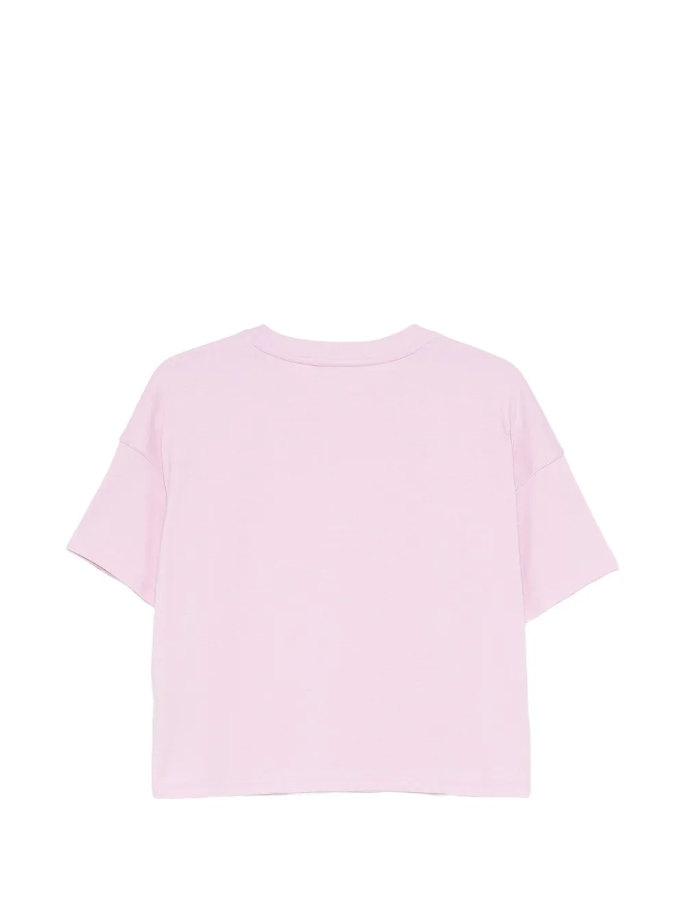 DKNY T-shirt met logoplakkaat Roze