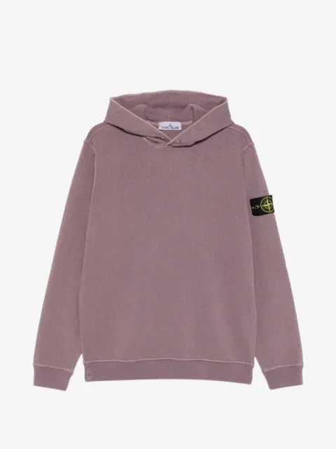 Stone Island hoodie con parche del logo
