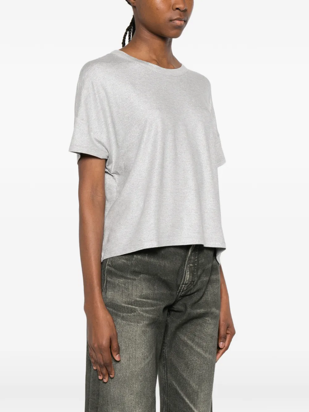 Majestic Filatures T-shirt met ronde hals Grijs