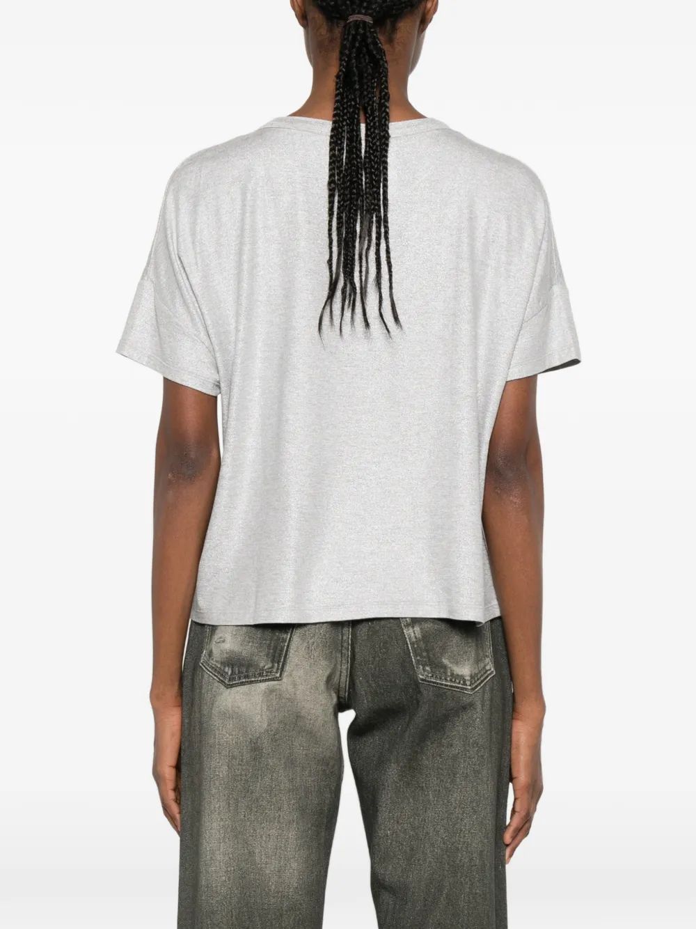 Majestic Filatures T-shirt met ronde hals Grijs