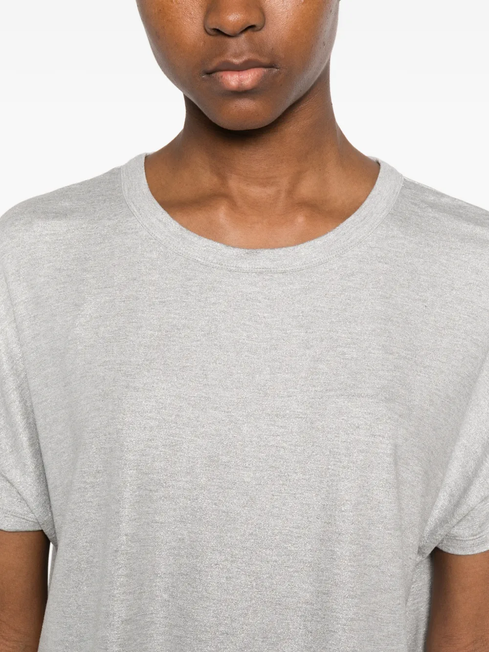 Majestic Filatures T-shirt met ronde hals Grijs