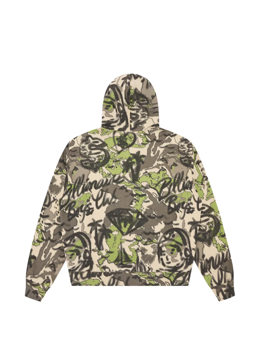 Billionaire Boys Club Hoodie met camouflageprint en rits Beige