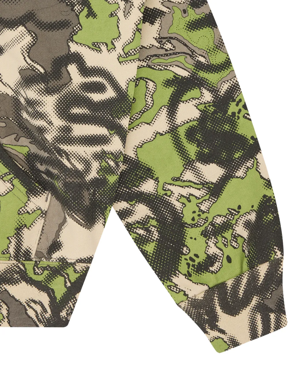 Billionaire Boys Club Hoodie met camouflageprint en rits Beige