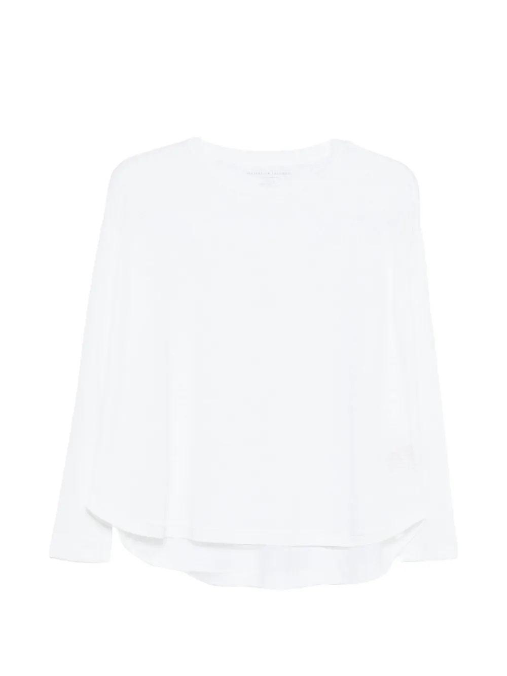 Majestic Filatures curved-hem T-shirt - Bianco