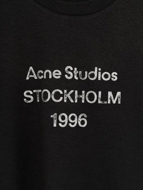 Acne Studios logo-print T-shirt | Black | FARFETCH ZA