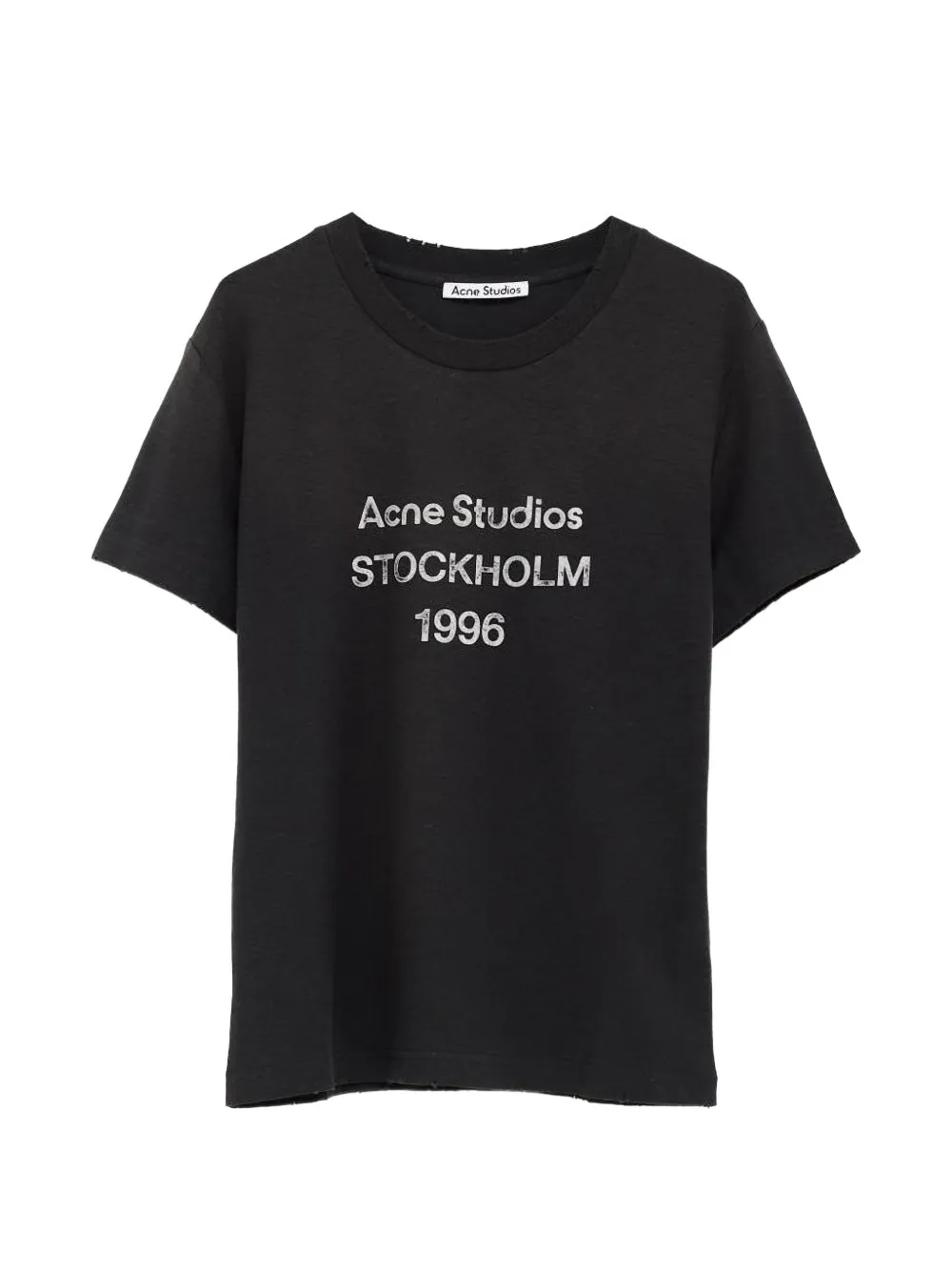 Acne Studios T-Shirt mit Logo-Print - Schwarz