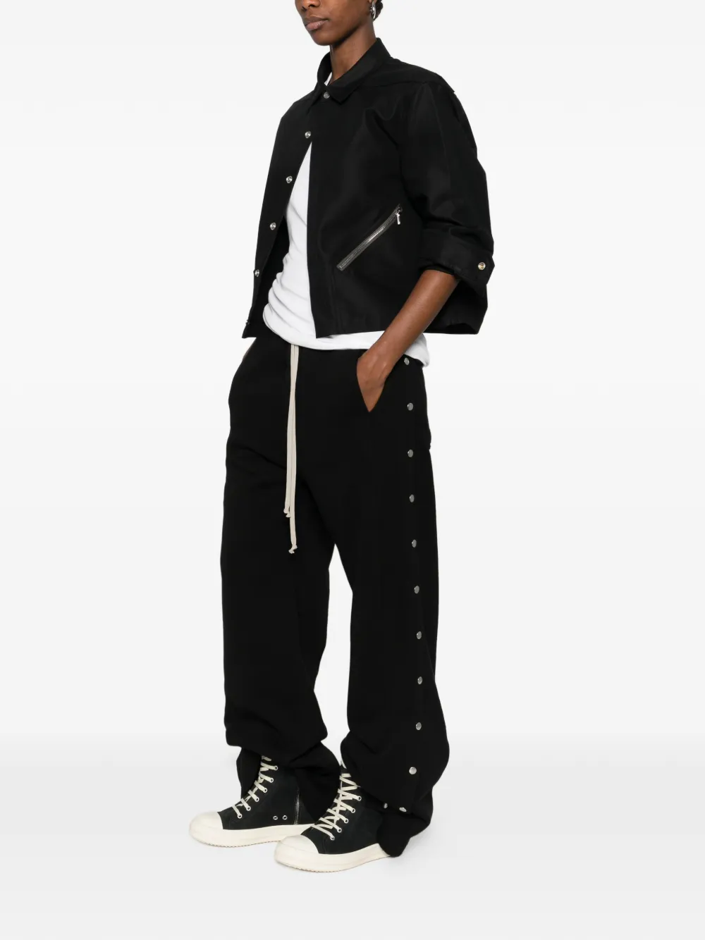 Rick Owens DRKSHDW Trainingsbroek met trekkoord Zwart