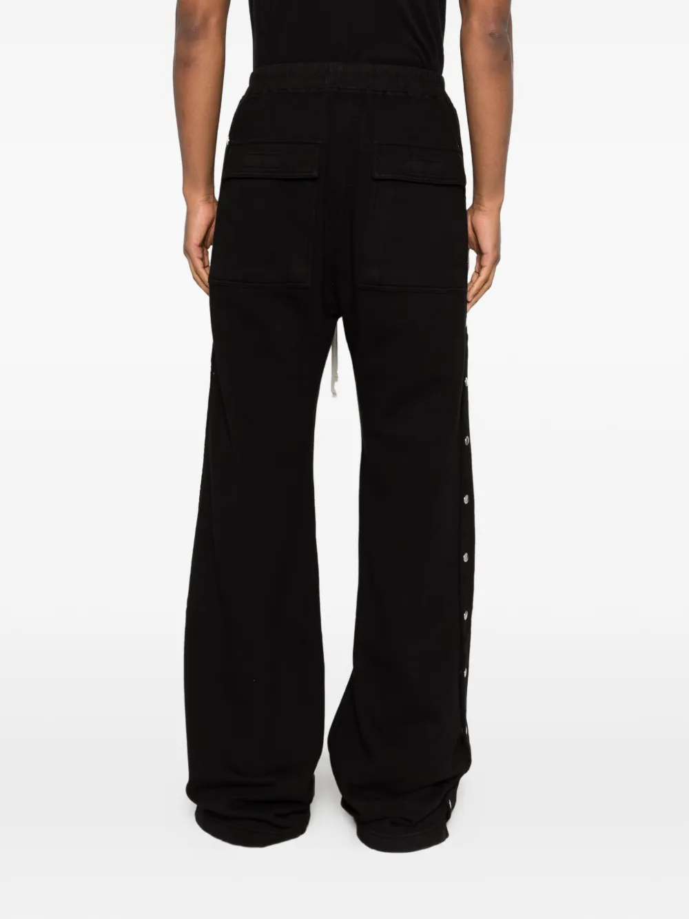 Rick Owens DRKSHDW Broek met wijde pijpen en trekkoord Zwart