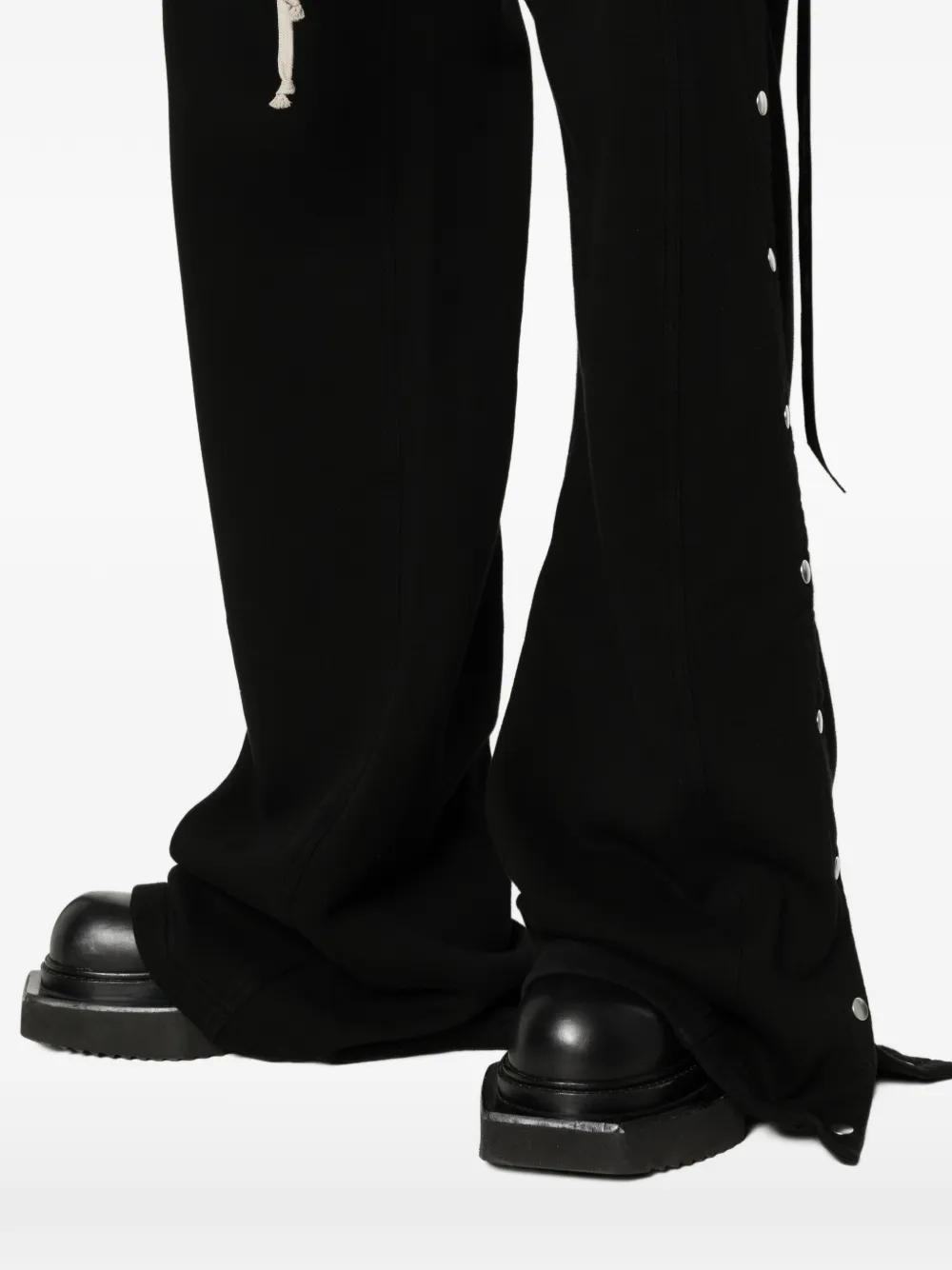 Rick Owens DRKSHDW Broek met wijde pijpen en trekkoord Zwart