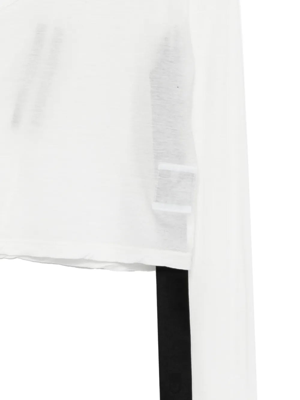 Rick Owens DRKSHDW Asymmetrische top Wit