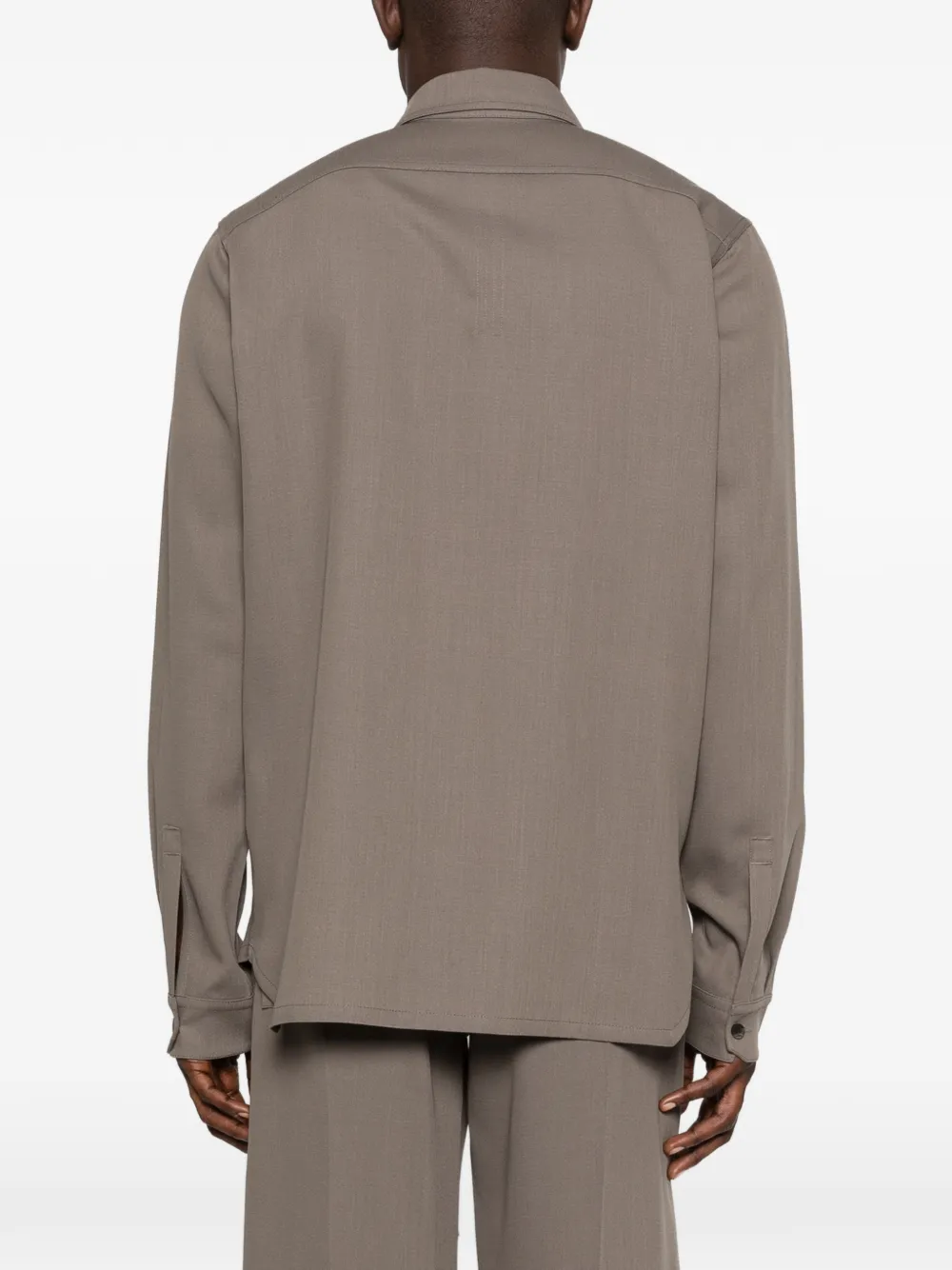 Rick Owens Overhemd met zak Grijs
