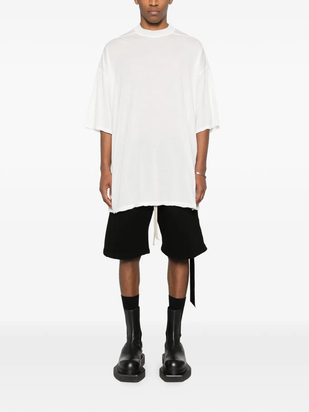 Rick Owens DRKSHDW T-shirt met lintdetail Wit