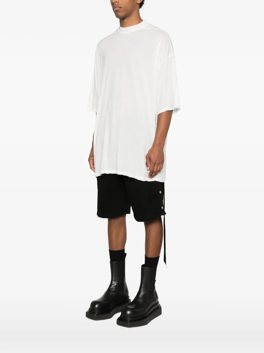 Rick Owens DRKSHDW T-shirt met lintdetail Wit