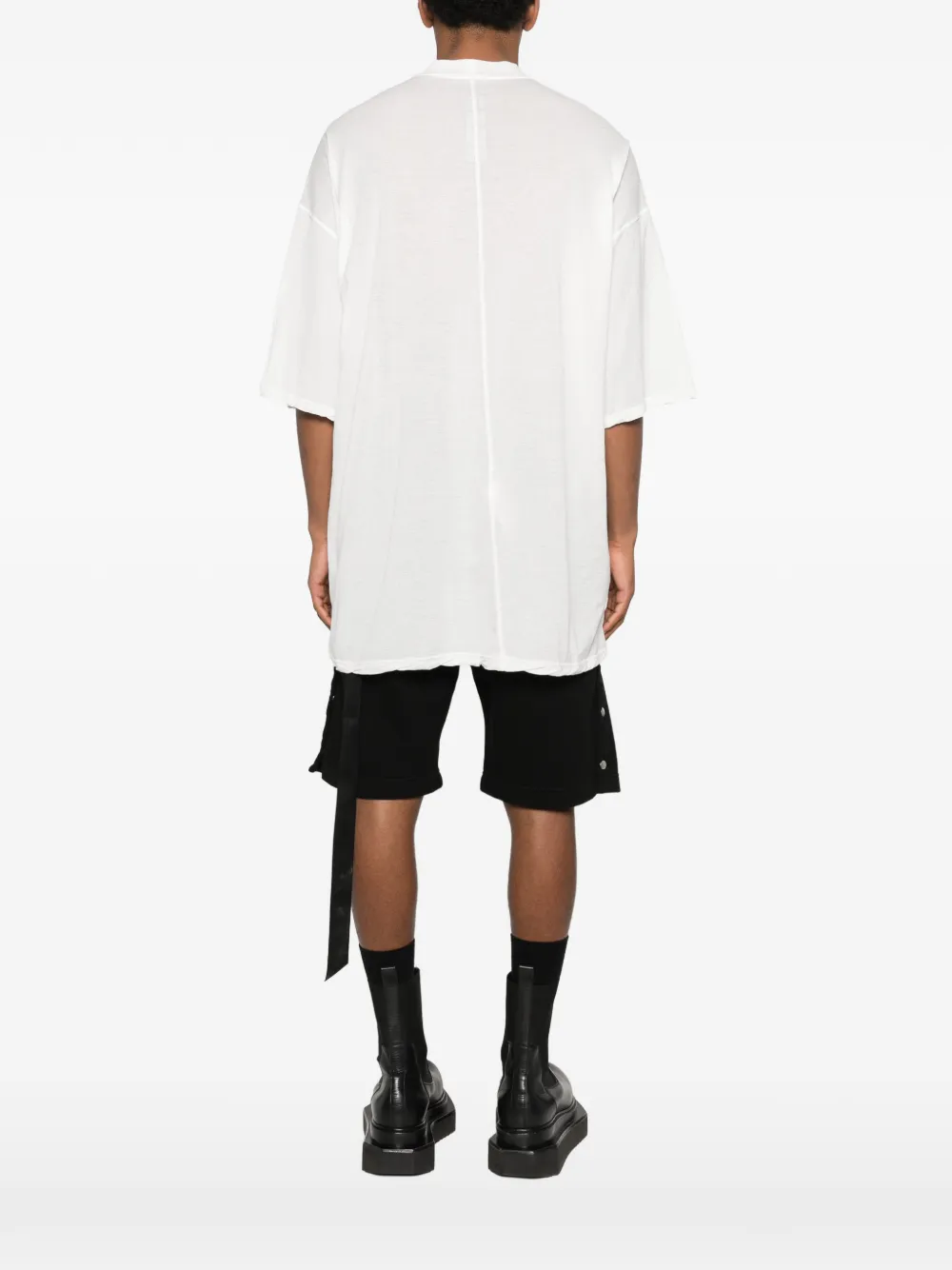 Rick Owens DRKSHDW T-shirt met lintdetail Wit