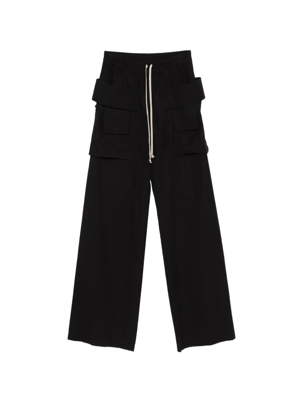Rick Owens DRKSHDW drawstring cotton trousers - Nero
