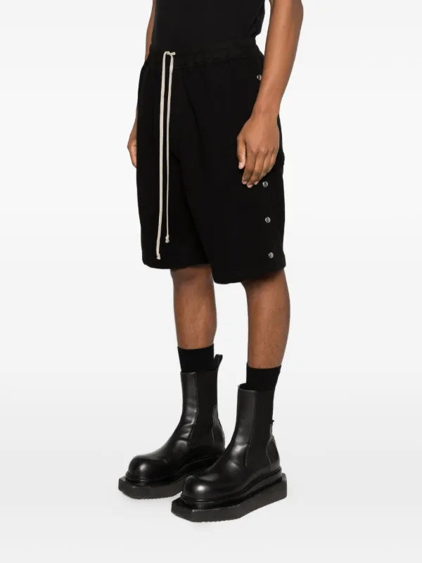 Rick Owens DRKSHDW Temple Wide Pusher Shorts In Furka Heavy