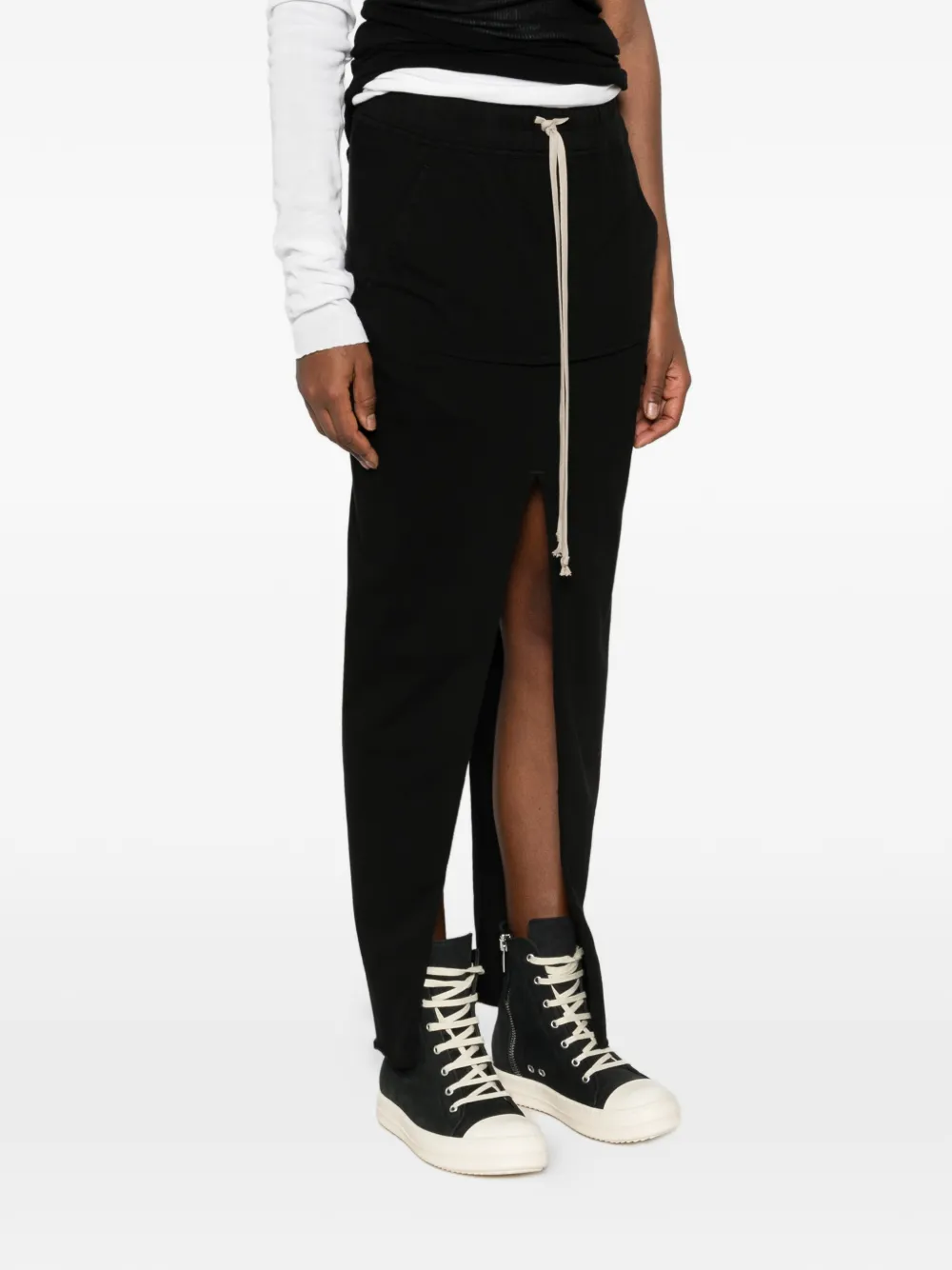  Rick Owens Drkshdw Sliced Pillar Maxi Skirt - Black 