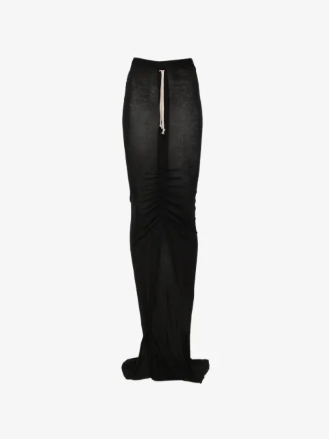 Rick Owens DRKSHDW Edfu drawstring slit skirt